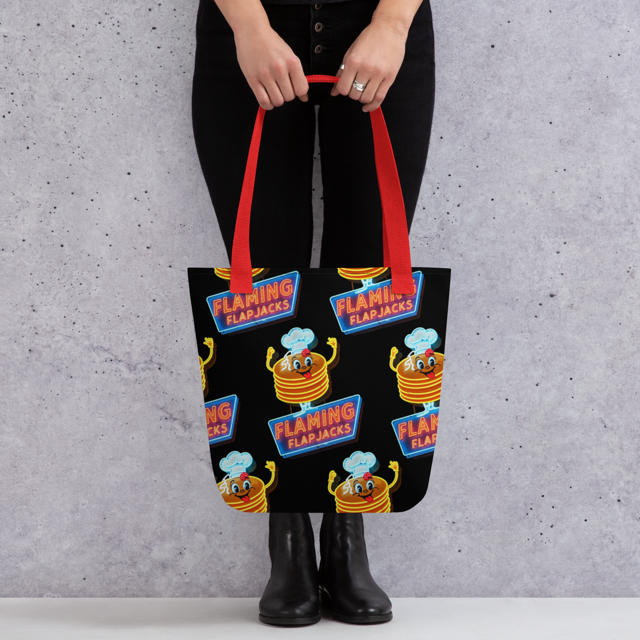 Flaming Flapjacks Diner Logo Tote