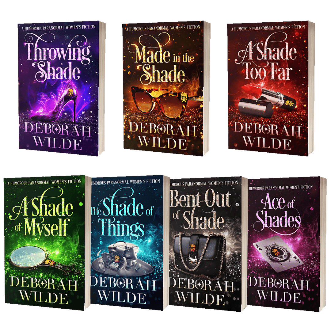 7 Paperback bundle of Magic After Midlife, a funny, sexy, urban fantasy by Deborah Wilde.