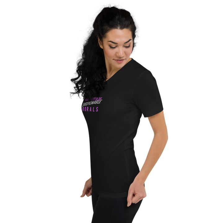 "Older Woman of Questionable Morals" Unisex V-Neck T-Shirt