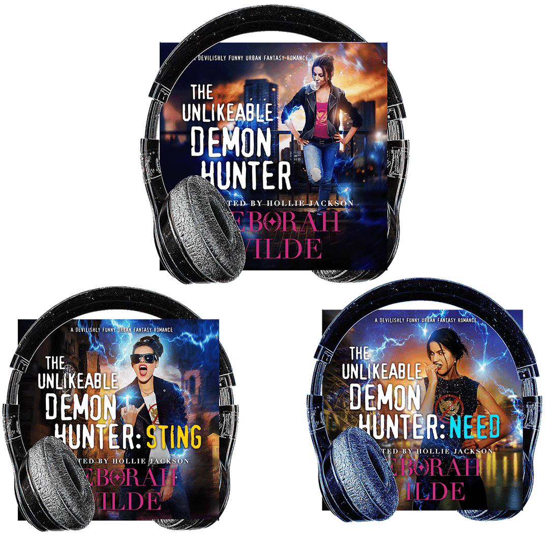 Covers of the first three audiobooks in the Nava Katz series. 