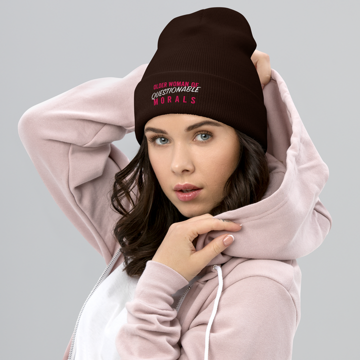 "Older Woman of Questionable Morals" Toque (Dark Color)