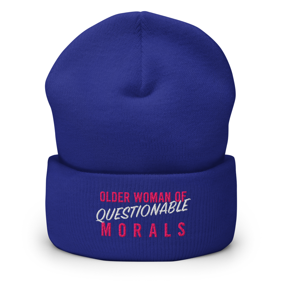 "Older Woman of Questionable Morals" Toque (Dark Color)